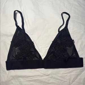 Windsor Black Floral Lace Bralette